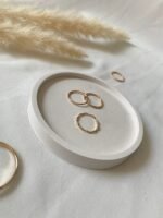 Bandeja Decorativa Redonda de Concreto - Imagem 3