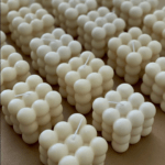 Vela Bubble Aesthetic: Decoração Minimalista | Opção Atacado (10 unidades)