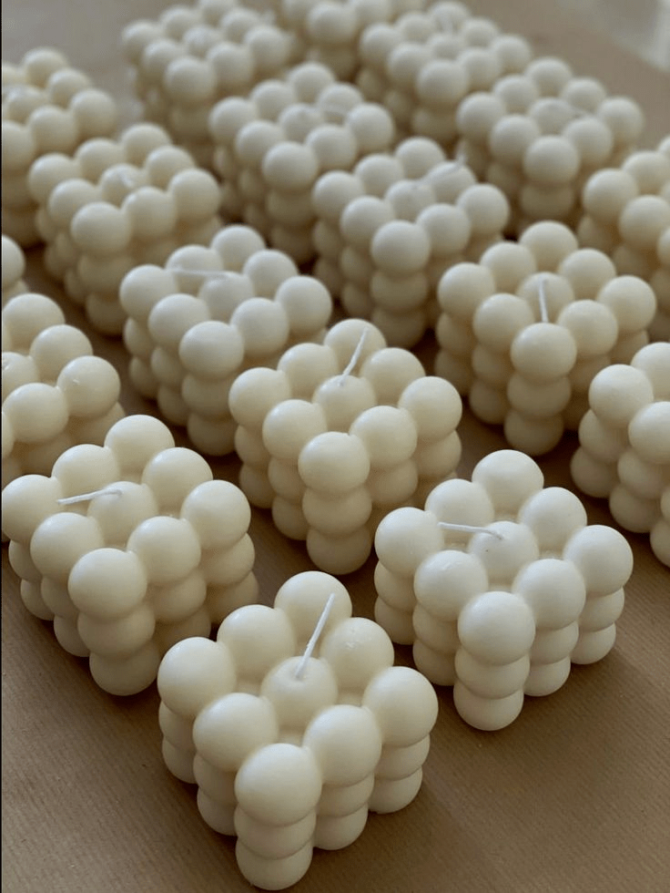 velas bubble aigner (5) Vela Bubble Aesthetic: Decoração Minimalista | Opção Atacado (10 unidades) - Imagem 1