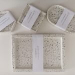 Kit Bandejas Decorativas Terrazzo – 4 Peças